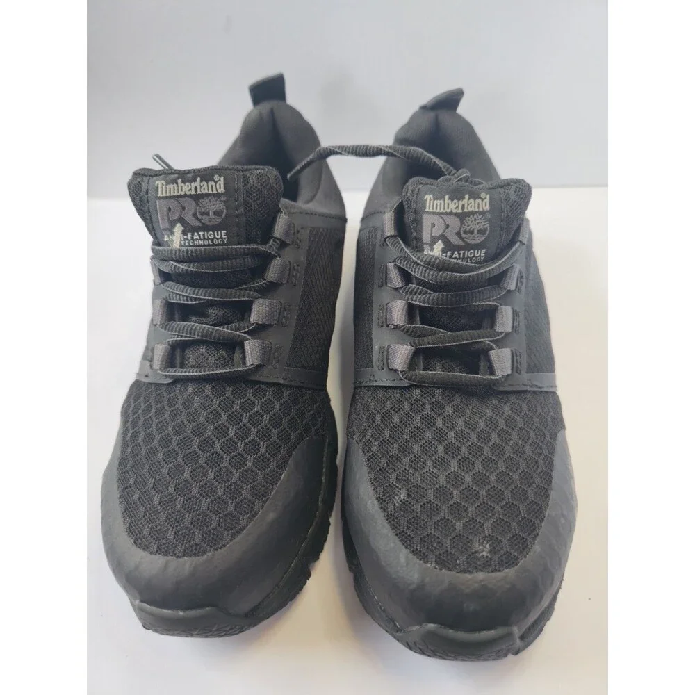 Timberland PRO unisex Sz 8M Black Steel Toe Work Shoes Anti-Fatigue SR Sneakers